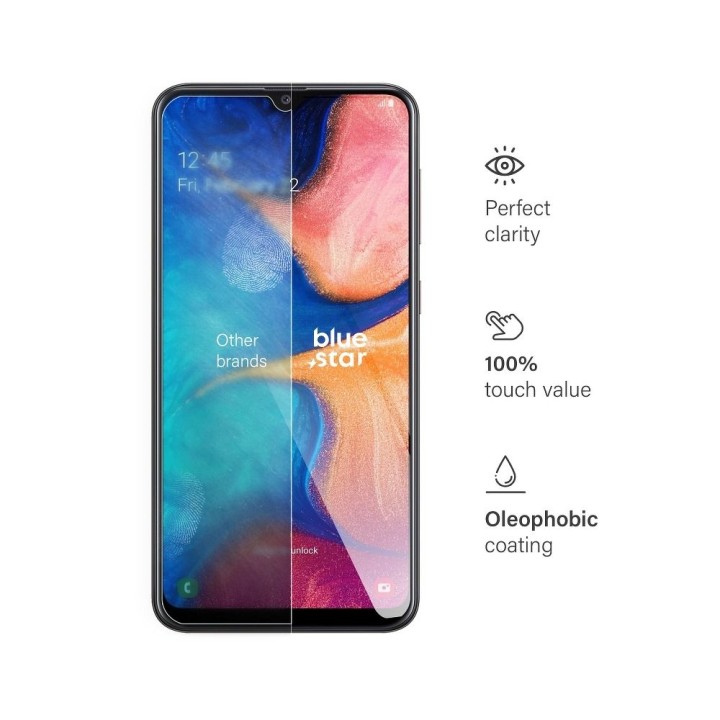 Szkło hartowane do Samsung A20 Blue Star