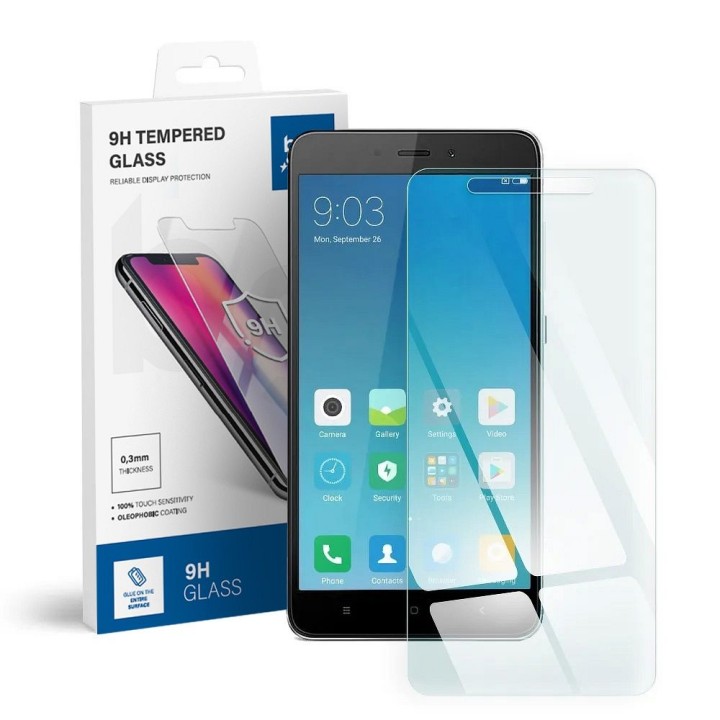 Закаленное стекло для Xiaomi Redmi Note 4 Blue Star