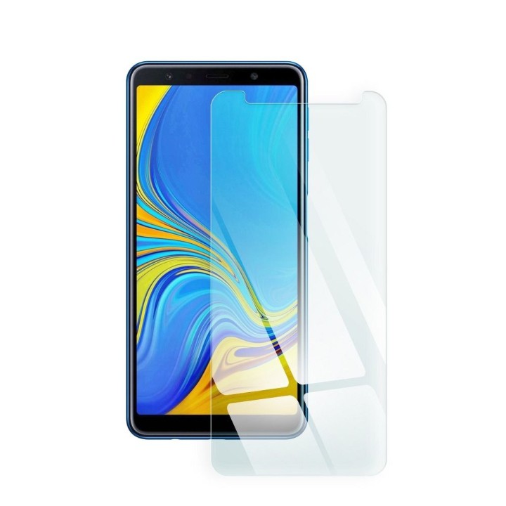 Закаленное стекло для Samsung A7 2018 Blue Star