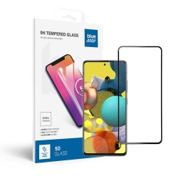 Tempered glass 5D for Samsung A51 (full glue / case friendly) Blue Star black