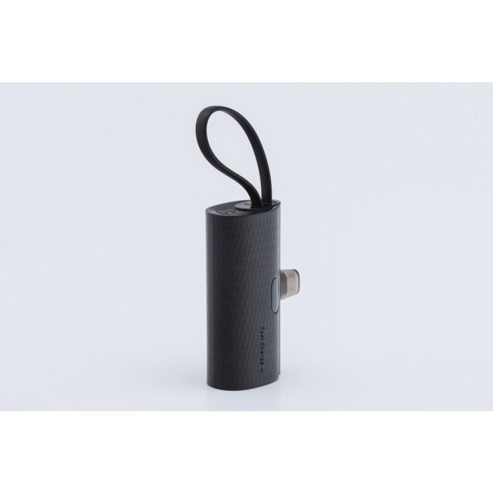 Повербанк Forcell F-Energy Power Plug F5K3 PD 20W 5000 mAh з вбудованим роз'ємом USB C чорний