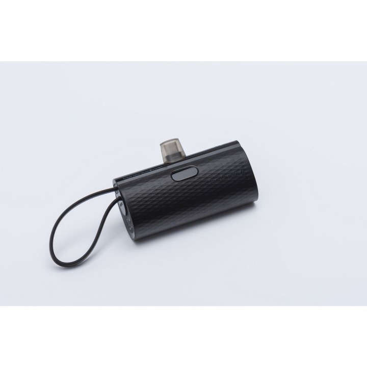Power bank Forcell F-Energy Power Plug F5K3 PD 20W 5000 mAh with built-in connector USB C black