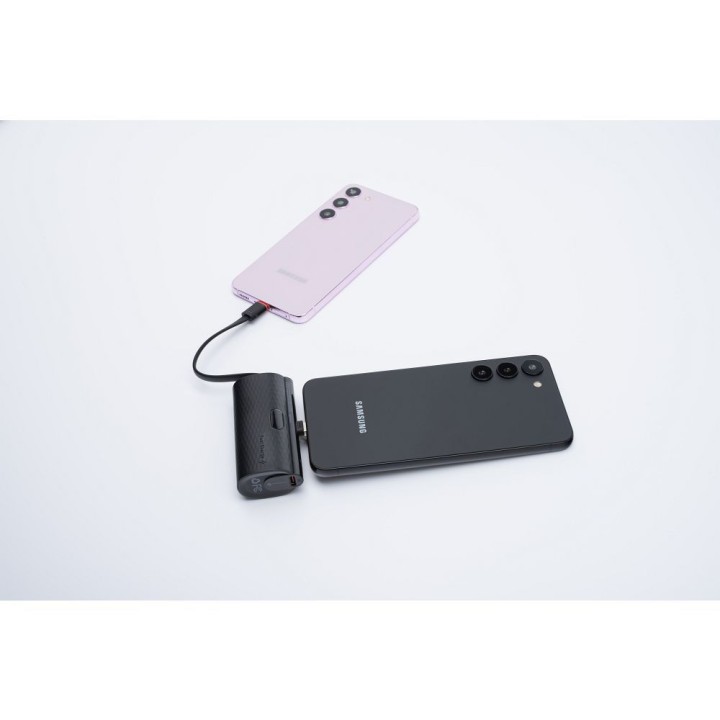 Повербанк Forcell F-Energy Power Plug F5K3 PD 20W 5000 mAh со встроенным разъемом USB C черный