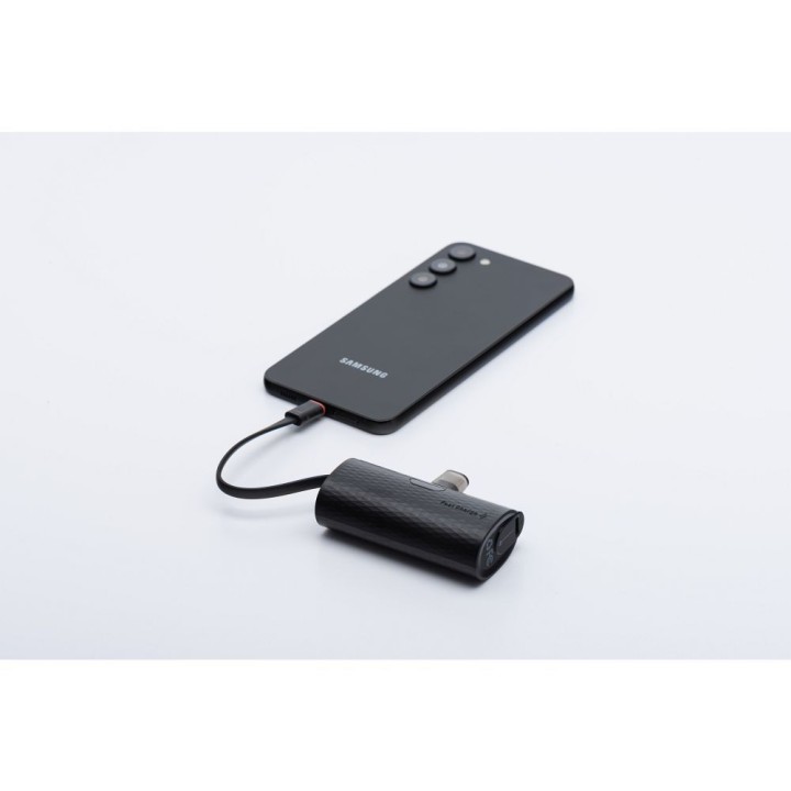 Power bank Forcell F-Energy Power Plug F5K3 PD 20W 5000 mAh with built-in connector USB C black