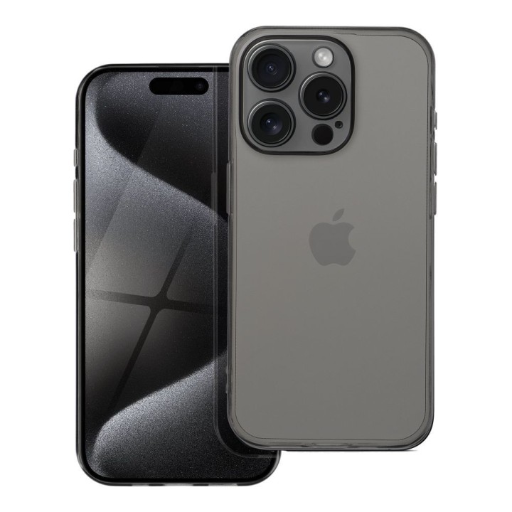 Чохол BOX PREMIUM 1,5 mm для IPHONE 12 чорний прозорий