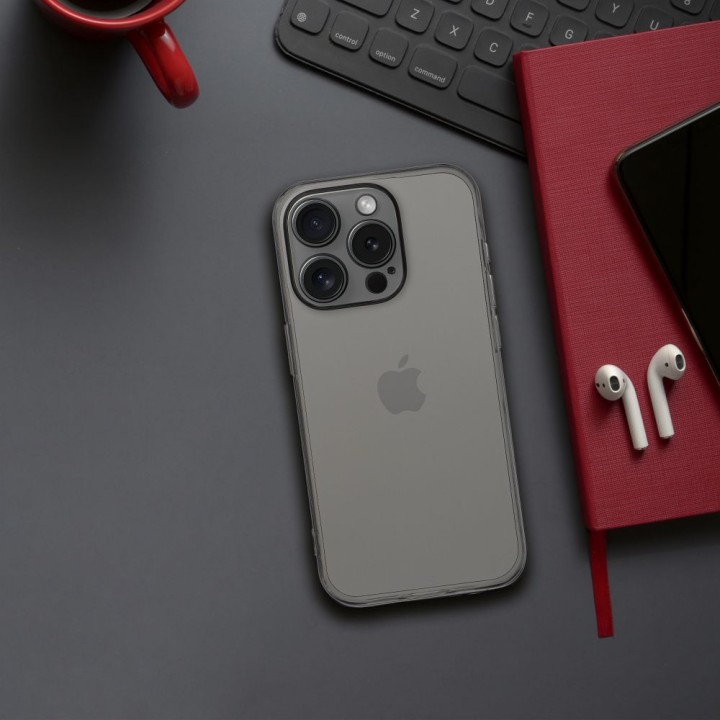 Чохол BOX PREMIUM 1,5 mm для IPHONE 12 чорний прозорий