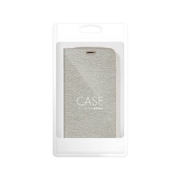 Etui z klapką na Samsung A21s Luna Book Gold srebrne