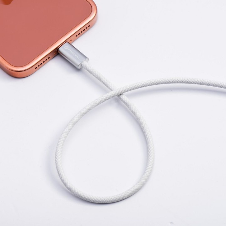 Кабель USB-C – USB-C Forcell F-Energy QC4.0 PD 5A 100W Cafule Color 1,2 m ACYH23 білий