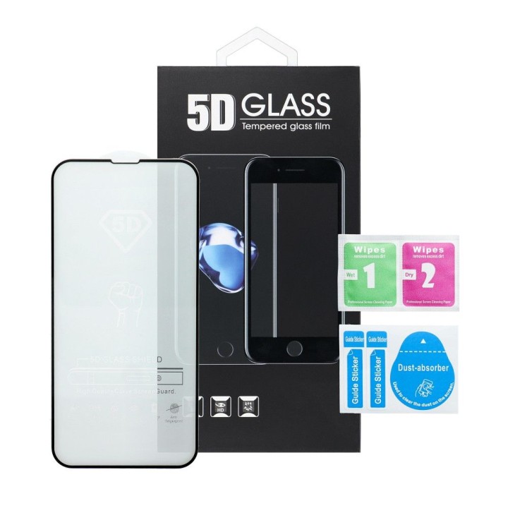 Закаленное стекло 5D Full Glue для iPhone 6G/6S Tempered Glass черное