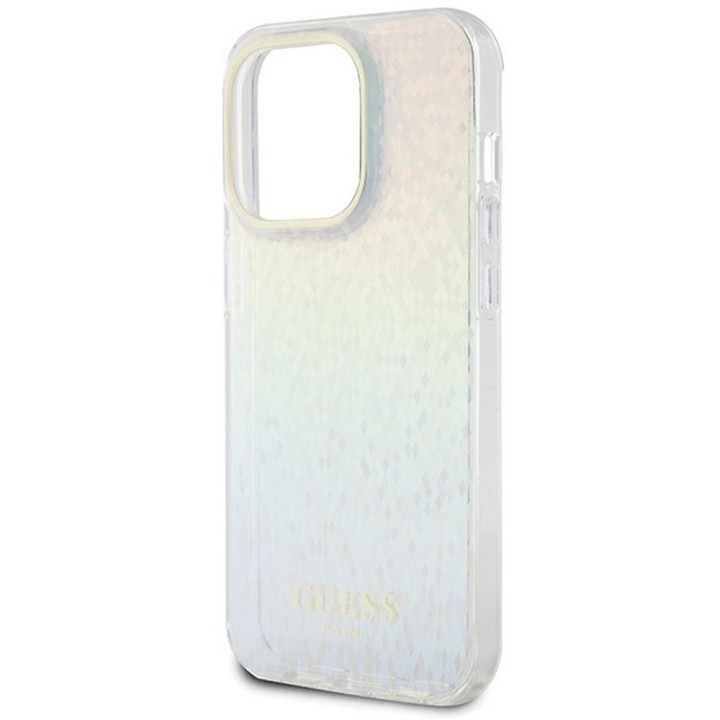 GUESS case for IPHONE 14 Pro GUHCP14LHDECMI (IML Faceted Mirror / disco iridescent) multicolour