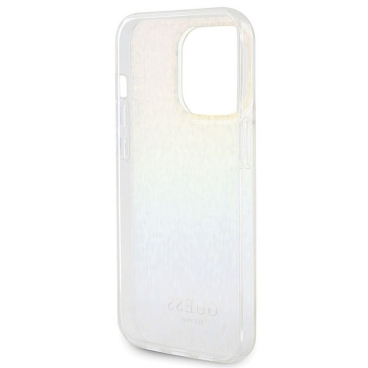 GUESS case for IPHONE 14 Pro GUHCP14LHDECMI (IML Faceted Mirror / disco iridescent) multicolour