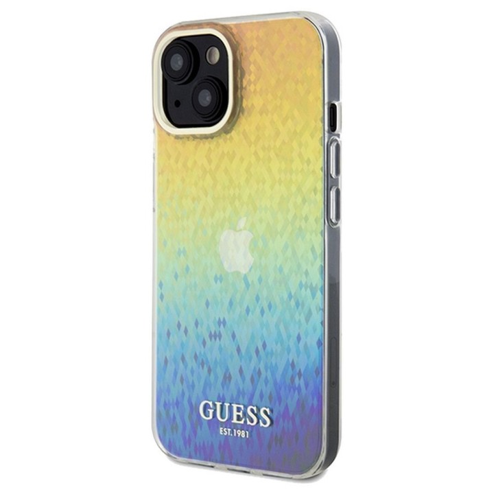 GUESS case for IPHONE 14 GUHCP14SHDECMI (IML Faceted Mirror / disco iridescent) multicolour