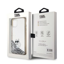 KARL LAGERFELD чохол для IPHONE 11 KLHCN61LKCNSK (Liquid Glitter C) прозорий