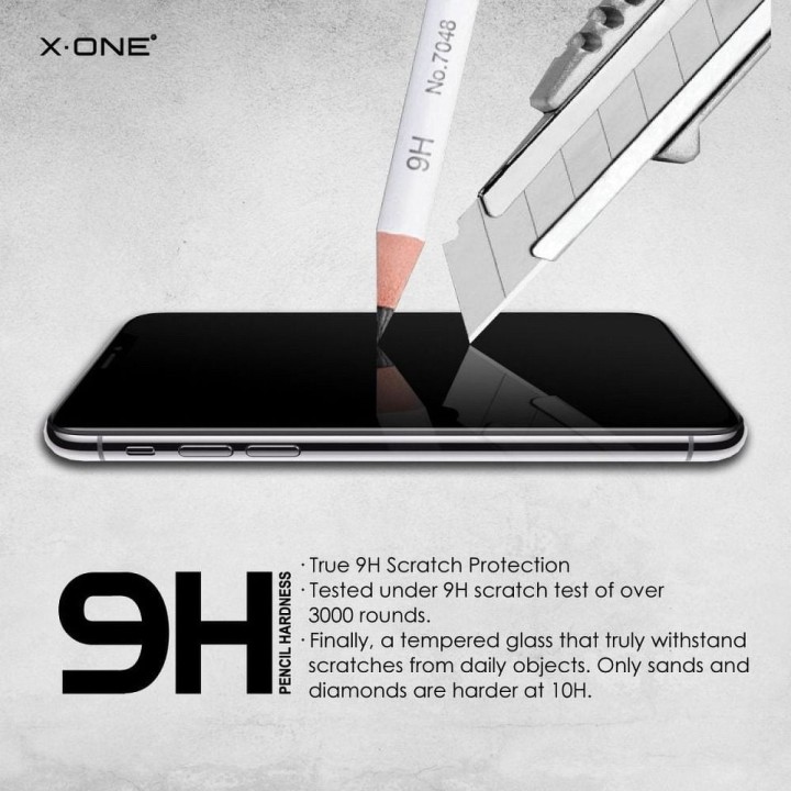 Tempered glass 3D for iPhone X/XS X-One black