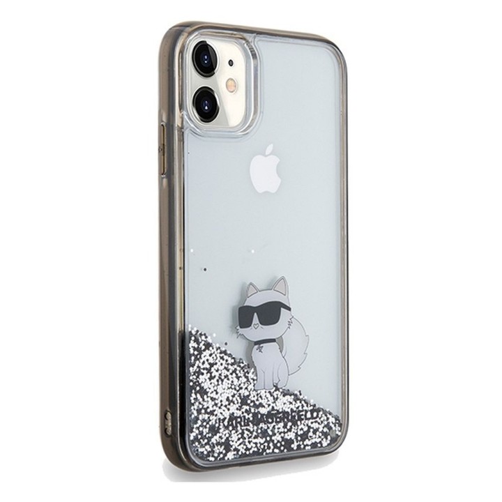 KARL LAGERFELD чохол для IPHONE 11 KLHCN61LKCNSK (Liquid Glitter C) прозорий