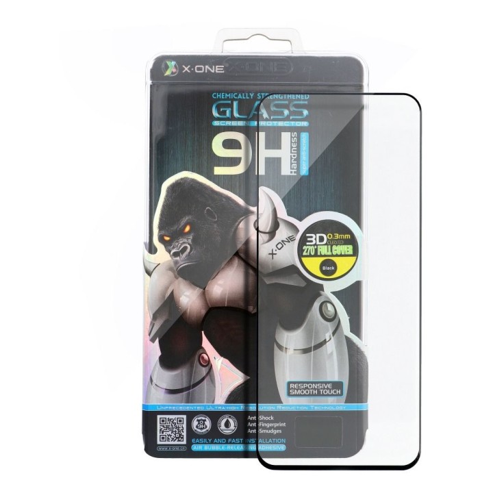 Szkło hartowane 3D do iPhone X/XS X-One czarne