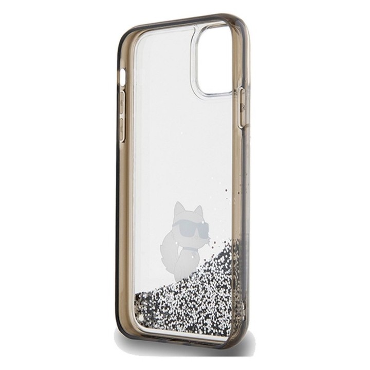 KARL LAGERFELD case for IPHONE 11 KLHCN61LKCNSK (Liquid Glitter C) transparent