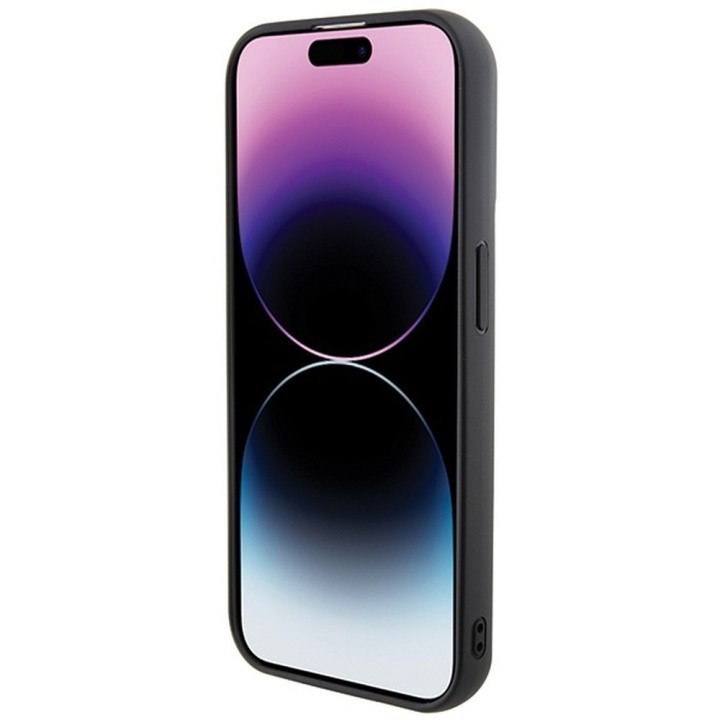 KARL LAGERFELD чехол для IPHONE 14 Pro KLHCP14LGSAKCPK (Gripstand Saffiano KC PIN) черный