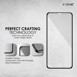 Закаленное стекло для iPhone 11 PRO MAX X-One Full Cover Extra Strong Матовое (full glue) черное