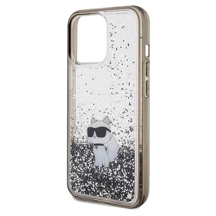 KARL LAGERFELD чохол для IPHONE 13 Pro KLHCP13LLKCNSK (Liquid Glitter C) прозорий