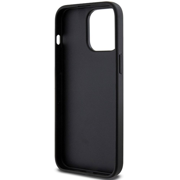 KARL LAGERFELD чехол для IPHONE 13 Pro Max KLHCP13XGSACHPK (Gripstand Saffiano choupette PIN) черный