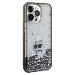 KARL LAGERFELD case for IPHONE 13 Pro Max KLHCP13XLKCNSK (Liquid Glitter C) transparent