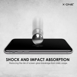 Tempered glass for iPhone 11 PRO X-One Full Cover Extra Strong Matte (full glue) black