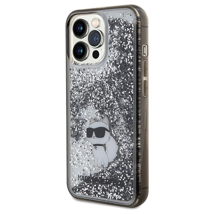 KARL LAGERFELD чехол для IPHONE 13 Pro Max KLHCP13XLKCNSK (Liquid Glitter C) прозрачный