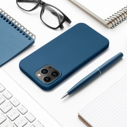 Etui na iPhone 11 Silicone niebieskie