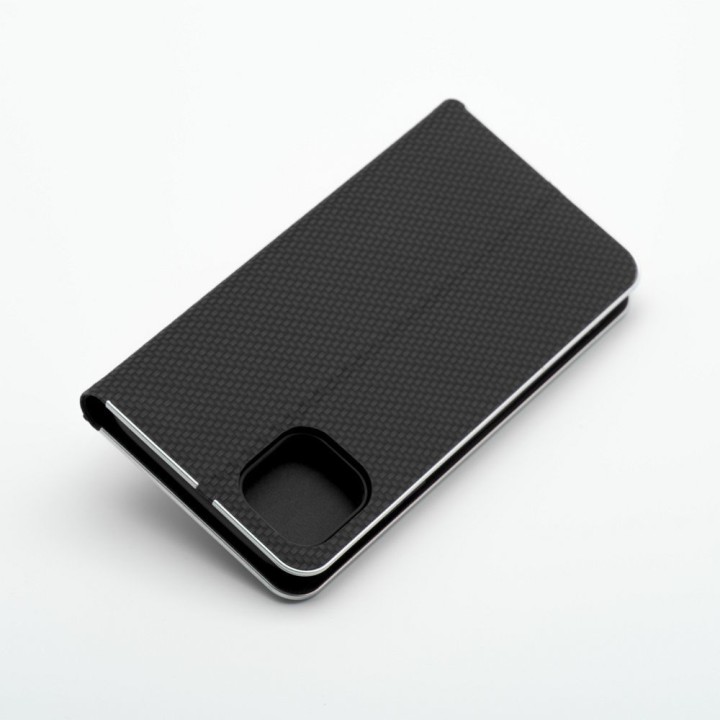 Чохол з клапаном для iPhone 7 / 8 / SE 2020 / SE 2022 Luna Book Carbon чорний