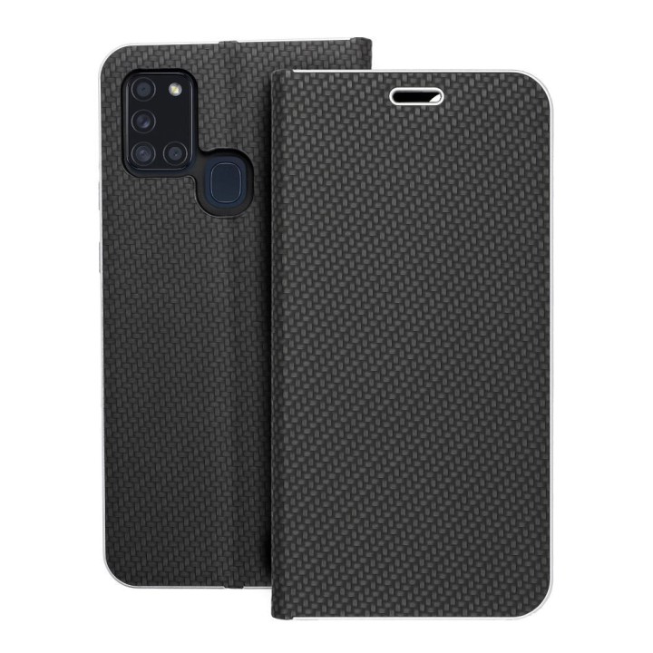Flip case for Samsung A21s Luna Book Carbon black