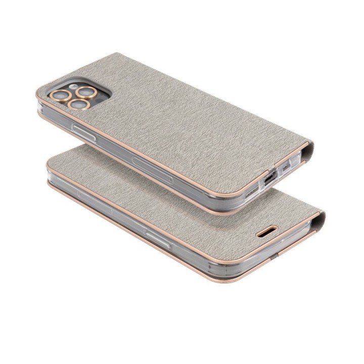 Flip case for Xiaomi Redmi NOTE 8 PRO Luna Book Gold silver