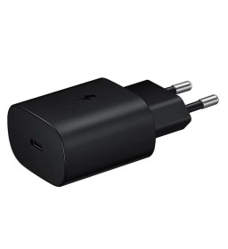 Оригінальний зарядний пристрій Samsung Fast Charger EP-TA800XBEGWW USB Typ C 3A 25W czarna blister