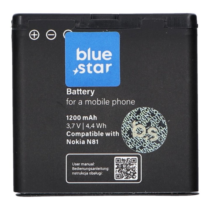 Акумулятор для Nokia E51 / N81 / N81 8GB / N82 / N86 1200 mAh Blue Star Premium