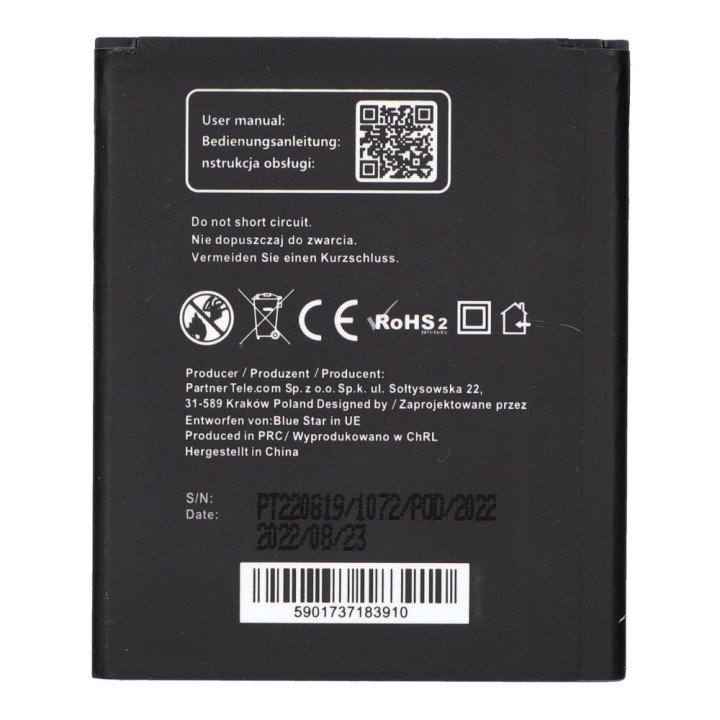 Bateria do Samsung S3 Mini I8190 1500 mAh Blue Star Premium