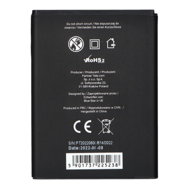 Bateria do Samsung Galaxy Mini 2 S6500 / Galaxy Young S6310 / Galaxy Ace Plus S7500 1550 mAh Blue Star Premium