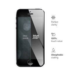 Tempered glass for iPhone 5 / 5C / 5S Blue Star