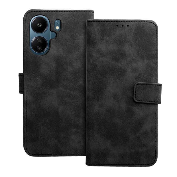 Чехол с клапаном для Xiaomi Redmi 13C / Poco C65 Tender Book черный