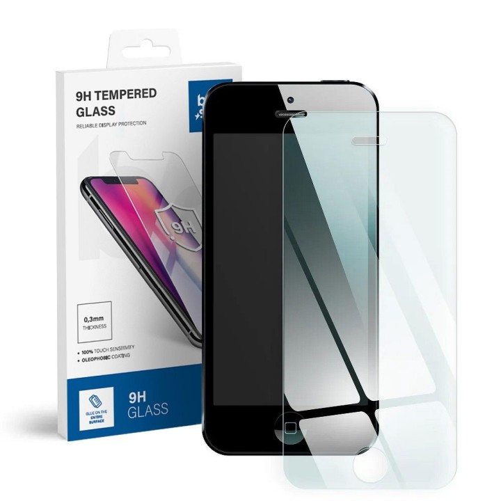 Tempered glass for iPhone 5 / 5C / 5S Blue Star