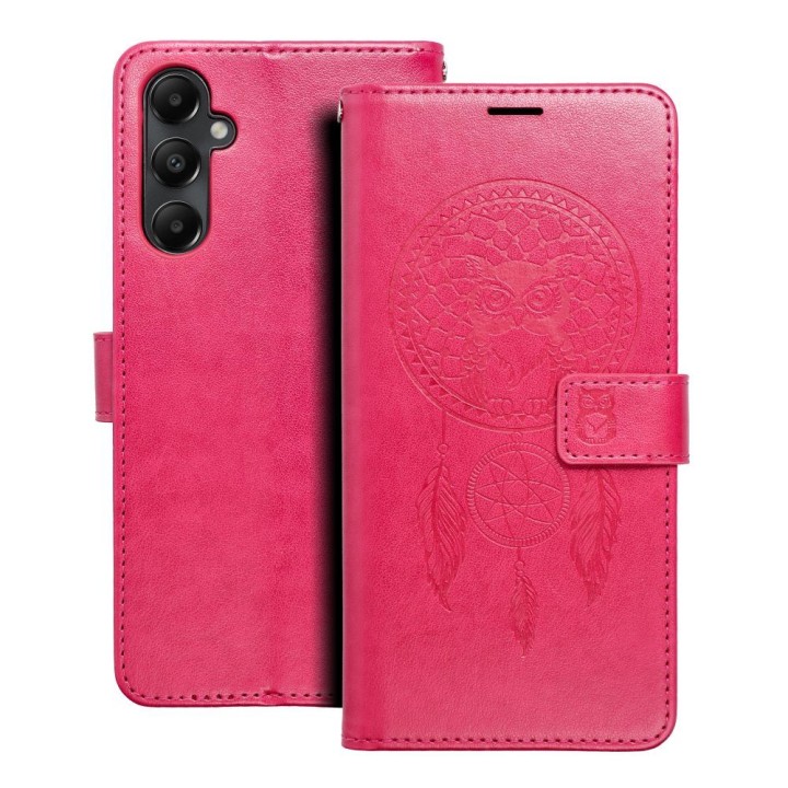 Etui z klapką na Samsung A05s Mezzo Book łapacz snów magenta