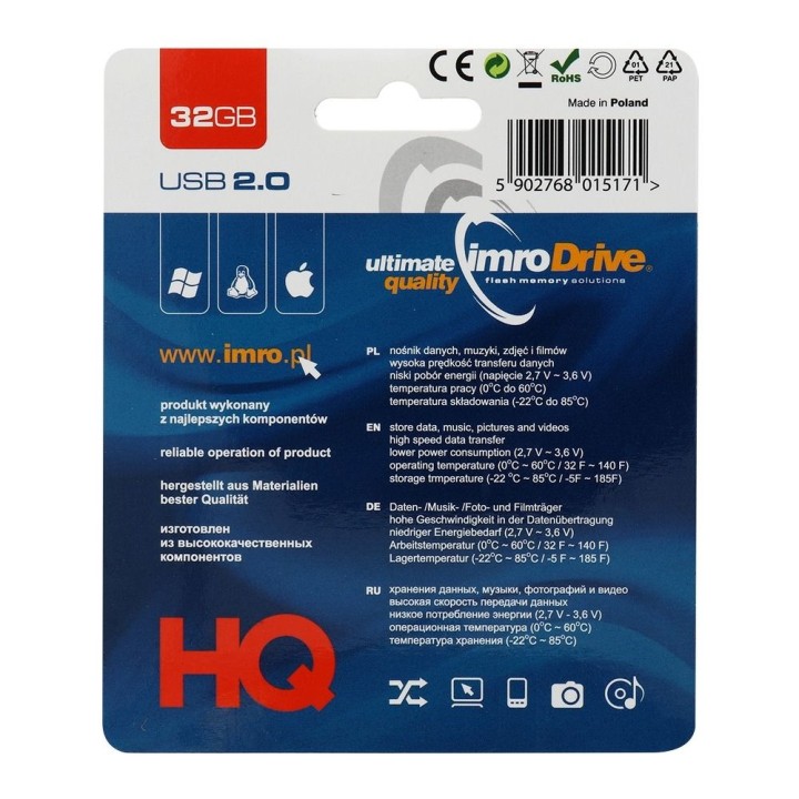 IMRO pendrive BLACK 32GB USB2.0