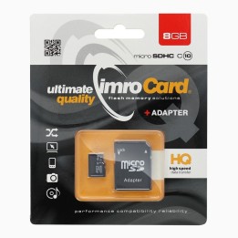 IMRO memory card microSD 8GB 100MB/s class 10 UHS And with adapter SD