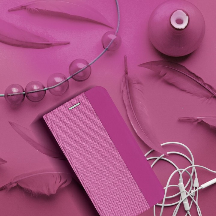 Чехол с клапаном для Samsung A10 Sensitive Book розовый