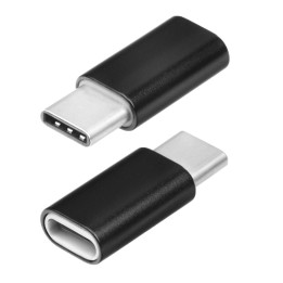 Adapter Micro USB (żeński) do Typ C (męski) [PA30] czarny