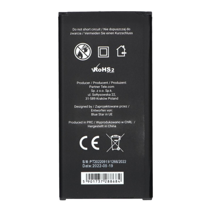 Battery for Samsung S5 2800 mAh Blue Star Premium