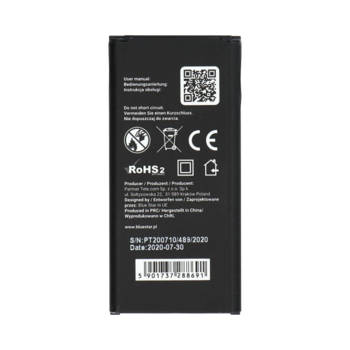 Battery for Samsung S5 Mini G800F 2500 mAh Blue Star Premium