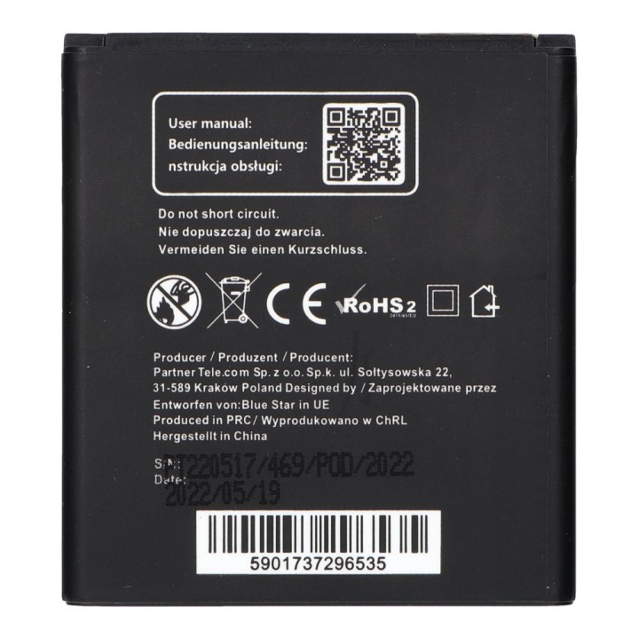 Bateria do Samsung Core 2 G355 2200 mAh Blue Star Premium