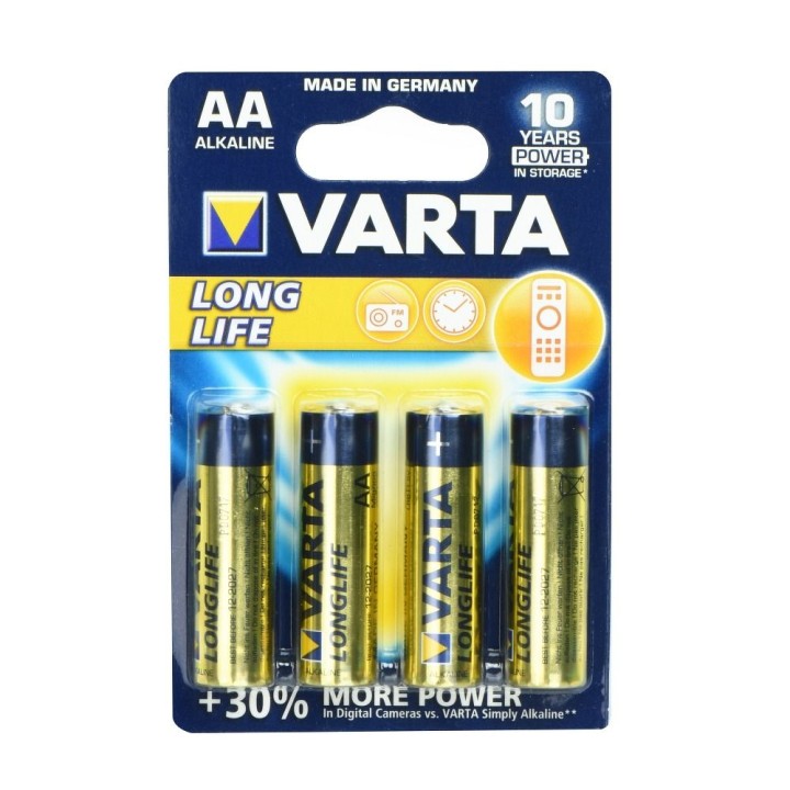 VARTA battery alkaline R6 (AA) Longlife 4 pcs