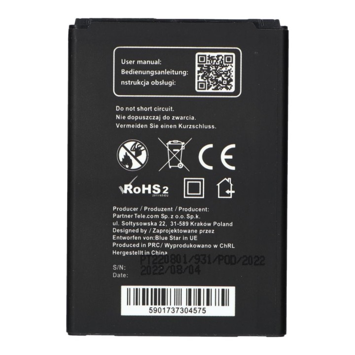 Bateria do LG L50 L / Fino / Joy / Leon 2000 mAh Blue Star Premium