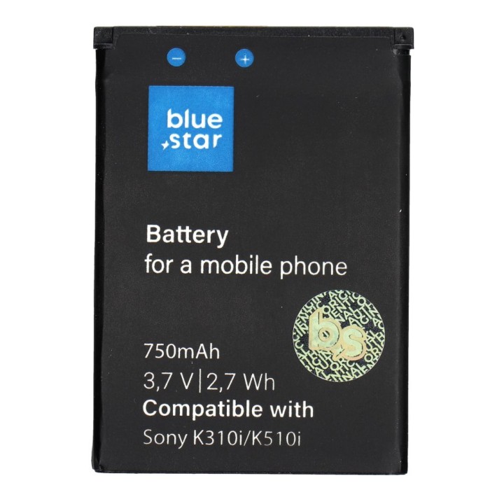 Аккумулятор для Sony Ericcson K310i / K510i / J300 / W200 / T280 750 mAh Blue Star Premium